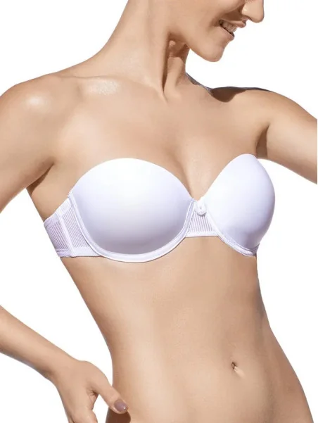 Sujetador Selene Yolanda B sin tirantes con aros y relleno