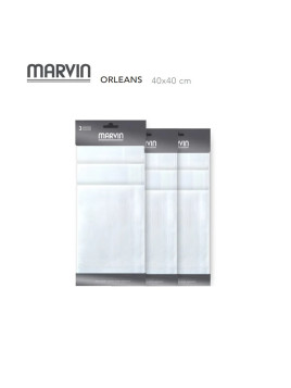 Pack 3 Pañuelos Blancos Marvin ORLEANS – 100% Algodón, 40x40 cm ACCESORIOS 