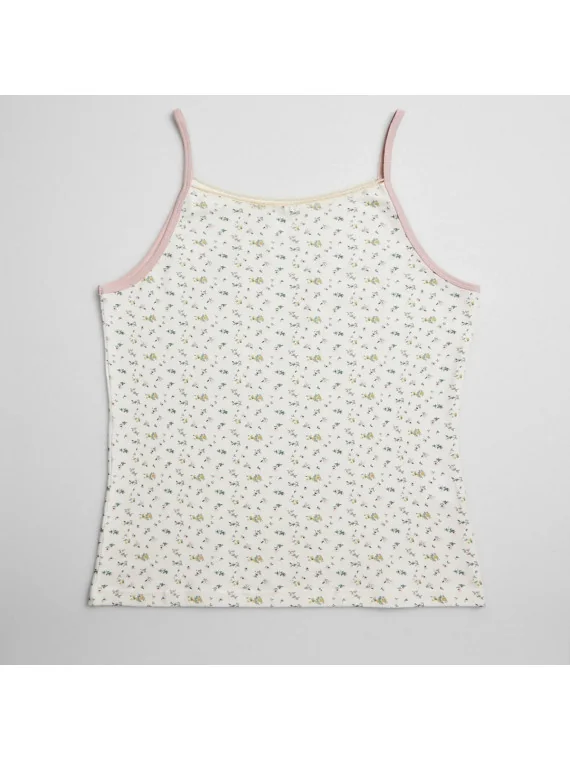 Camiseta Niña Ysabel Mora - Tirantes Flores|El Cajón de Noe