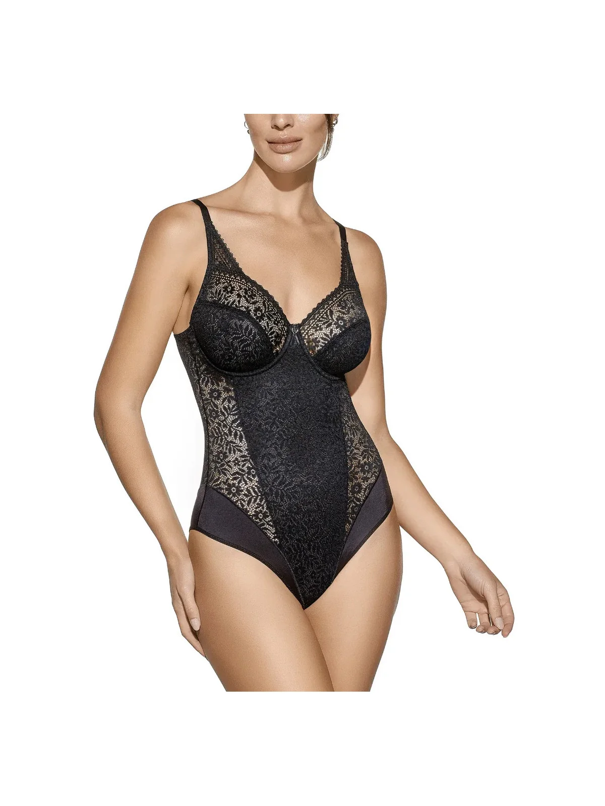 Body Selene Graziella C con aros sin relleno y encaje
