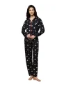 Pijama Mujer - Negro Floral Elegante|El Cajón de Noe