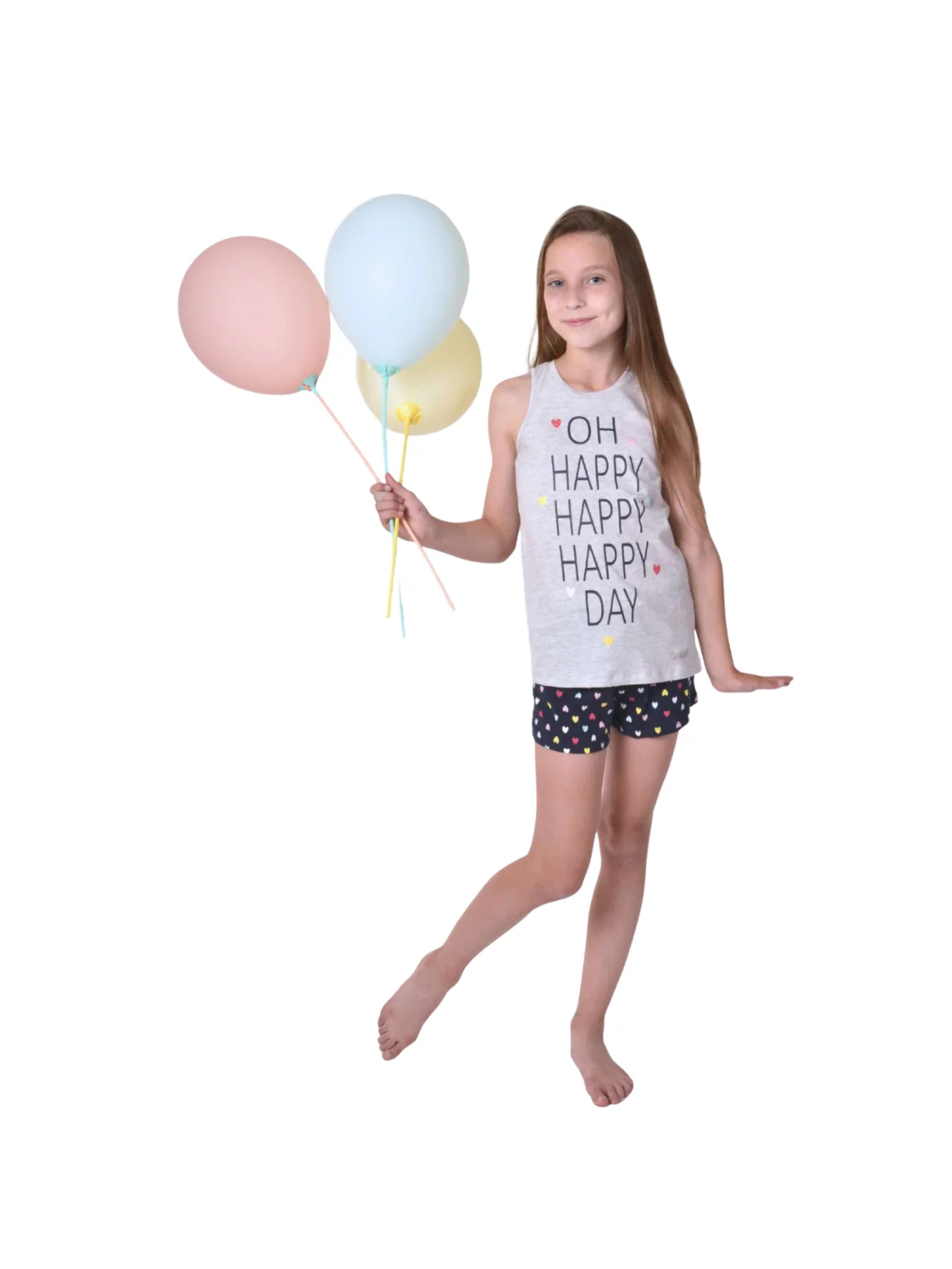 Pijama Corto Niña - Verano Oh Happy Day|El Cajón de Noe