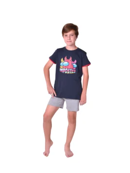 Pijama corto niño Imposter gamer verano 22160 - vista 2