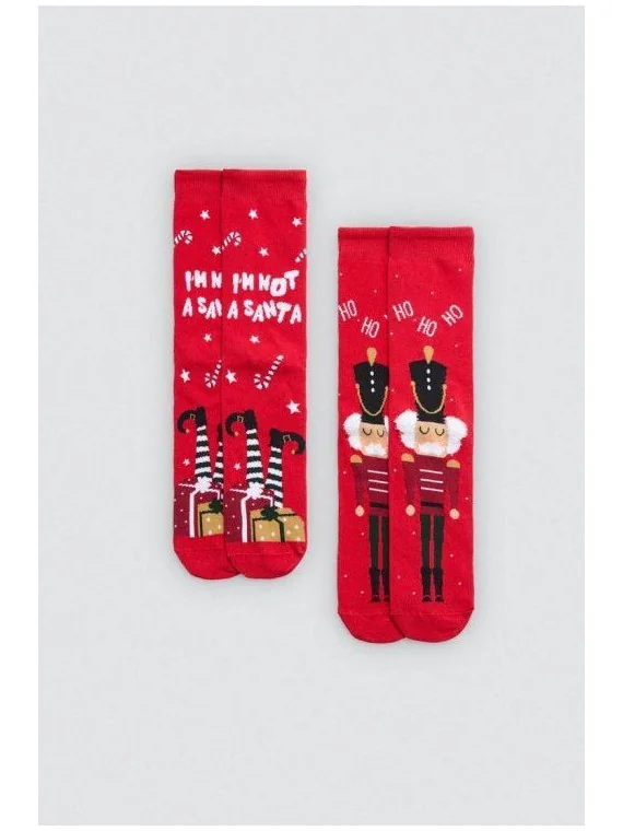 Pack 2 Calcetines Ysabel Mora Navidad hombre 22965