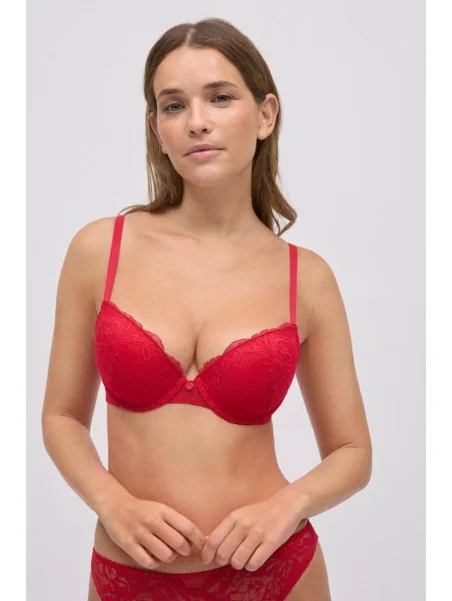 Sujetador push up rojo Ysabel Mora con relleno - 10793
