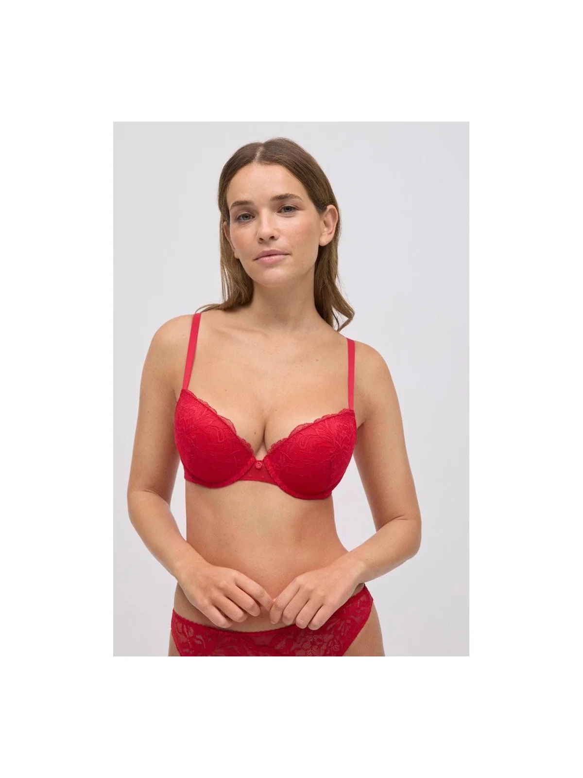 Sujetador push up rojo Ysabel Mora con relleno - 10793