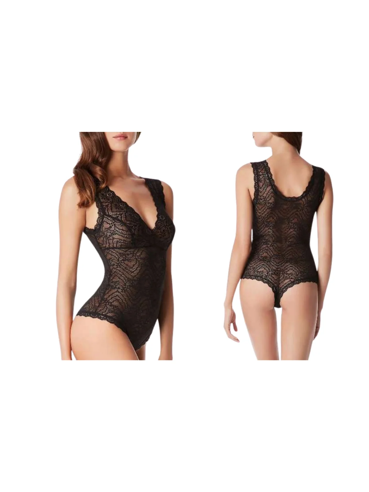 Body Encaje Negro - Escote en V Sexy|El Cajón de Noe