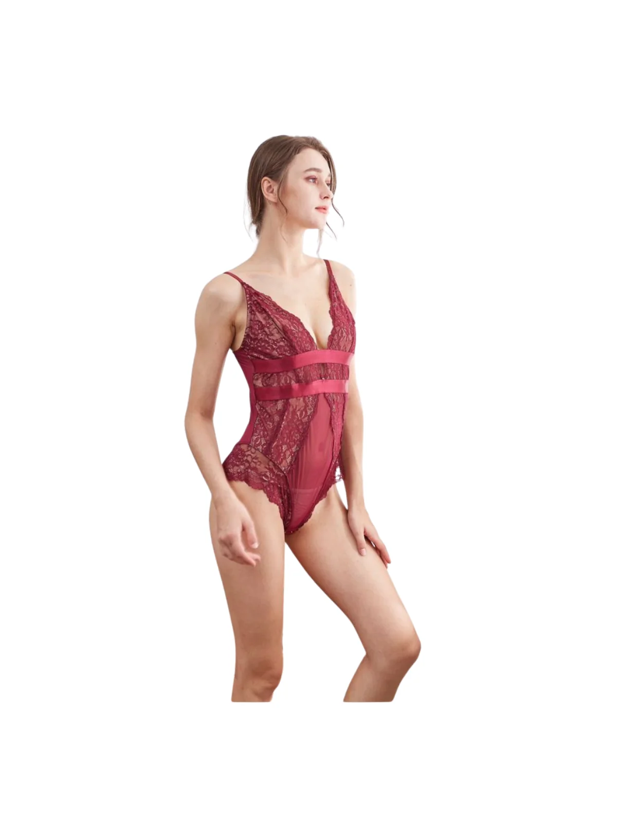 Body Encaje Rojo - Con Transparencias Sexy|El Cajón de Noe