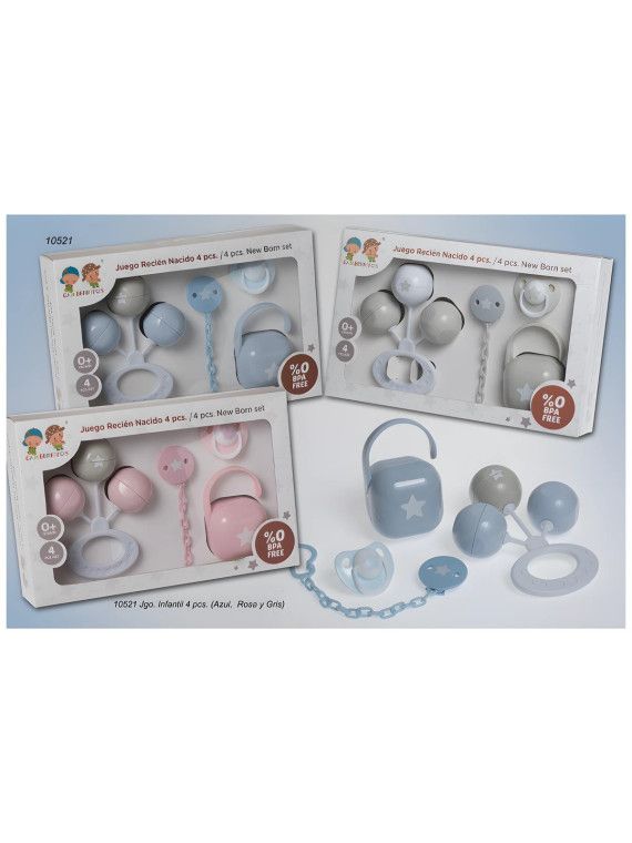 Set sonajero y chupete Gamberritos 10521 (estuche 4 piezas) - vista 2