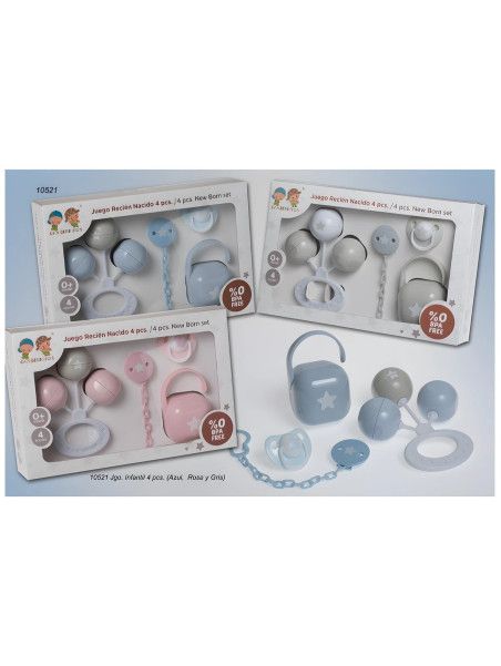 Set sonajero y chupete Gamberritos 10521 (estuche 4 piezas) - vista 2