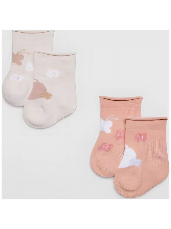 Calcetines bebé sin costuras pack de 2 Ysabel Mora 62816