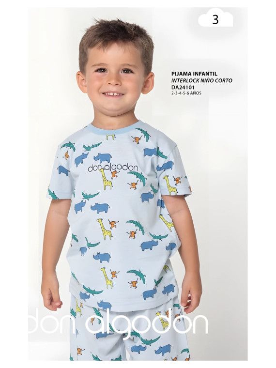 Pijama corto infantil Don Algodón Da24101 - vista 2 Pijama corto infantil Don Algodón Da24101 - vista 2