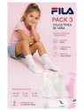 Calcetines tobilleros niña Fila F2825 Pack 3 - vista 2