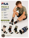 Calcetín Junior Niño Liso Fila Pack de 3 Fila - 1 Calcetín Junior Niño Liso Fila Pack de 3 Fila - 1