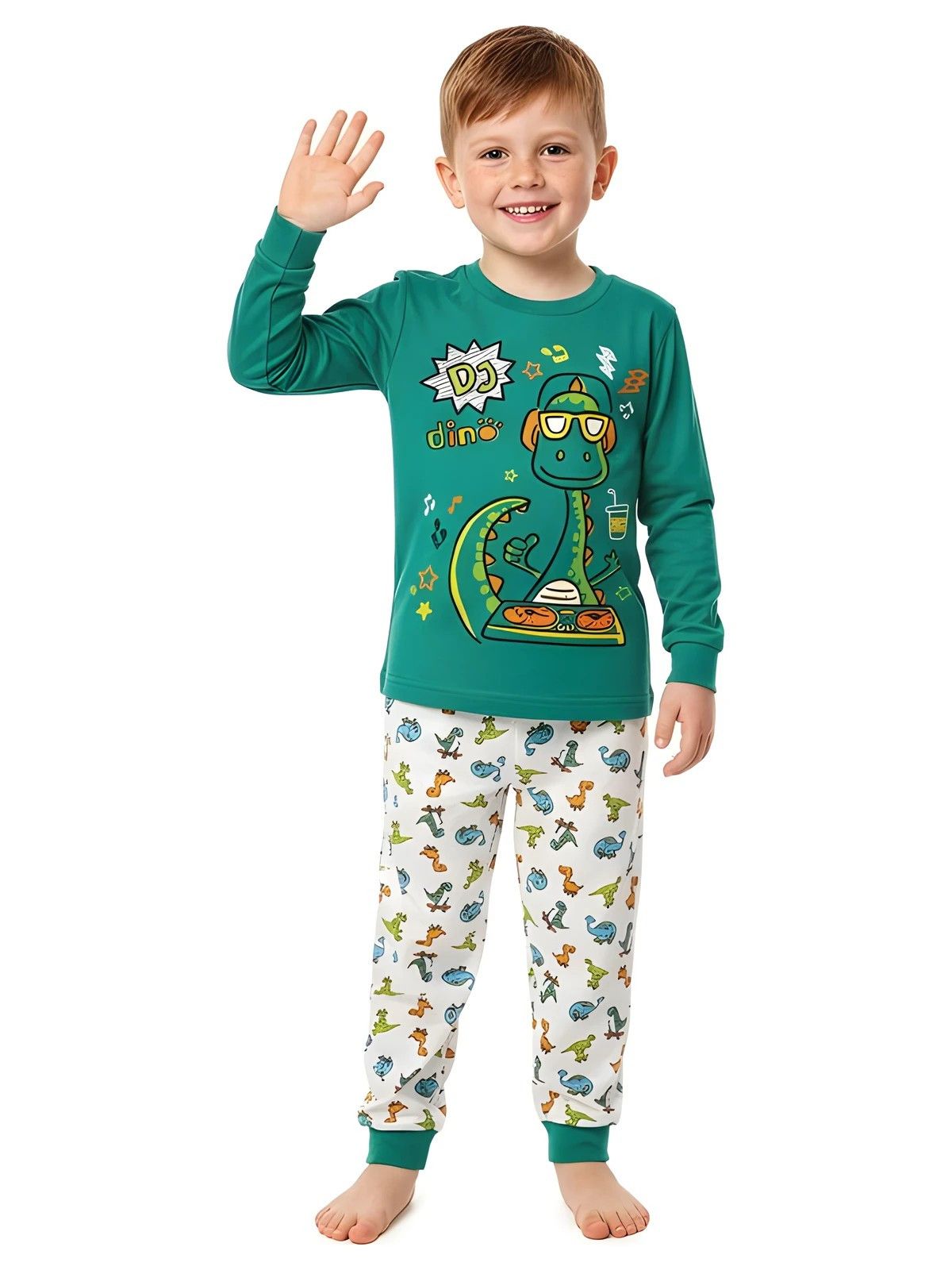 Pijama niño puños contraste Kinanit 157 - vista 2