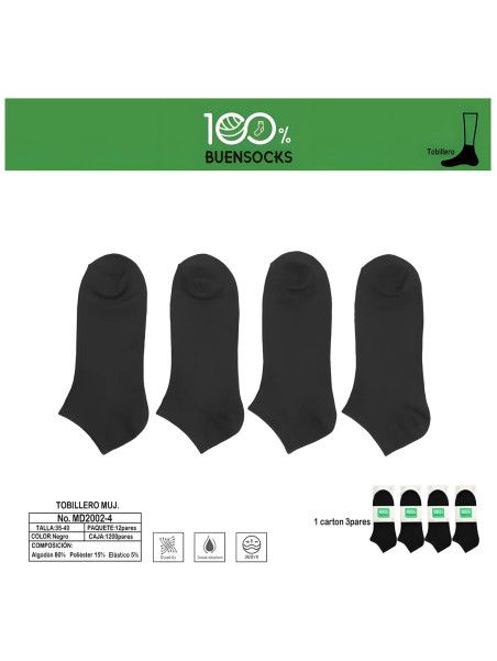 Tobilleros de colores Buensocks MD2002 35-40