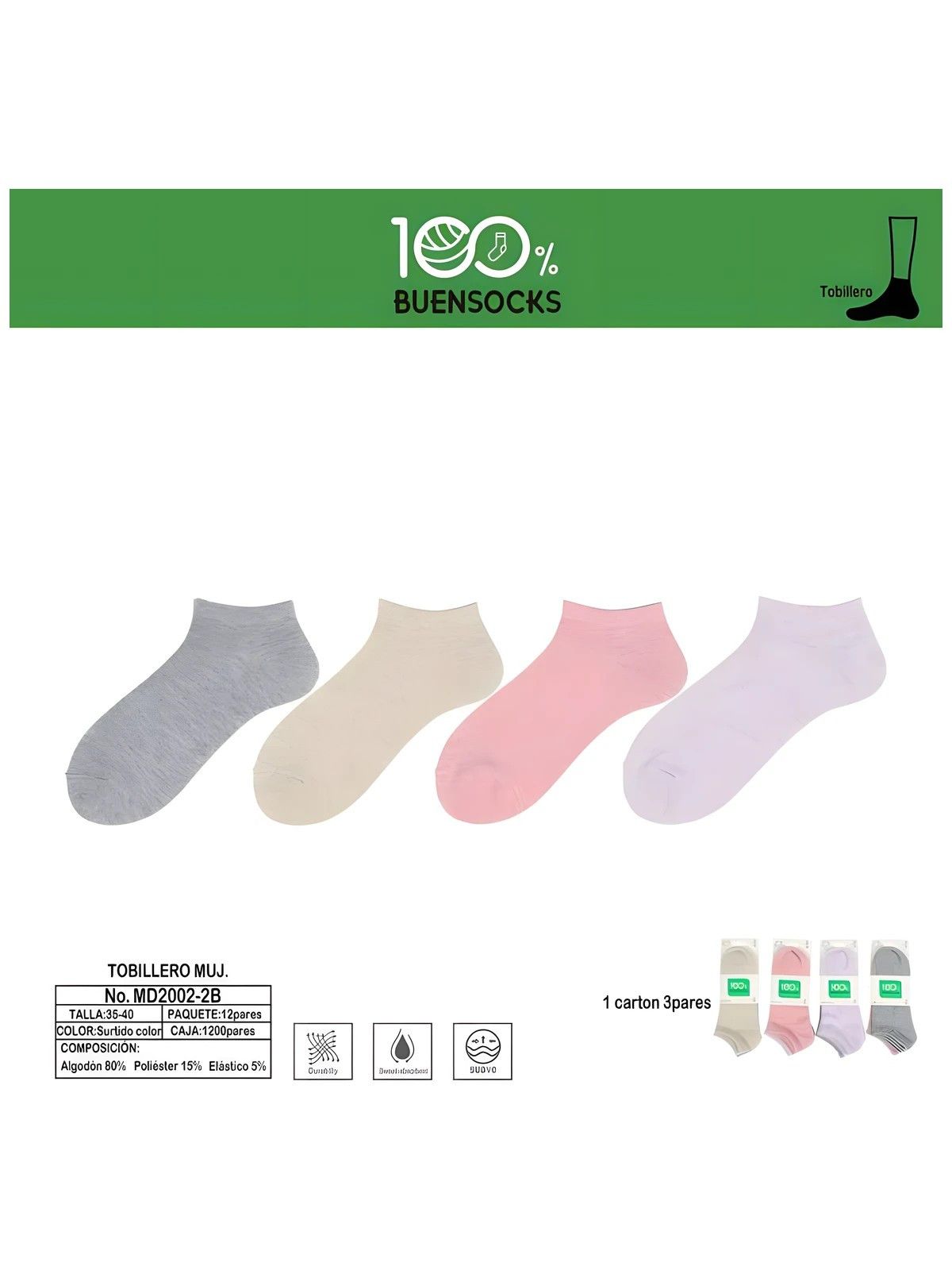 Tobillero 35-40 Buensocks Buensocks - 3