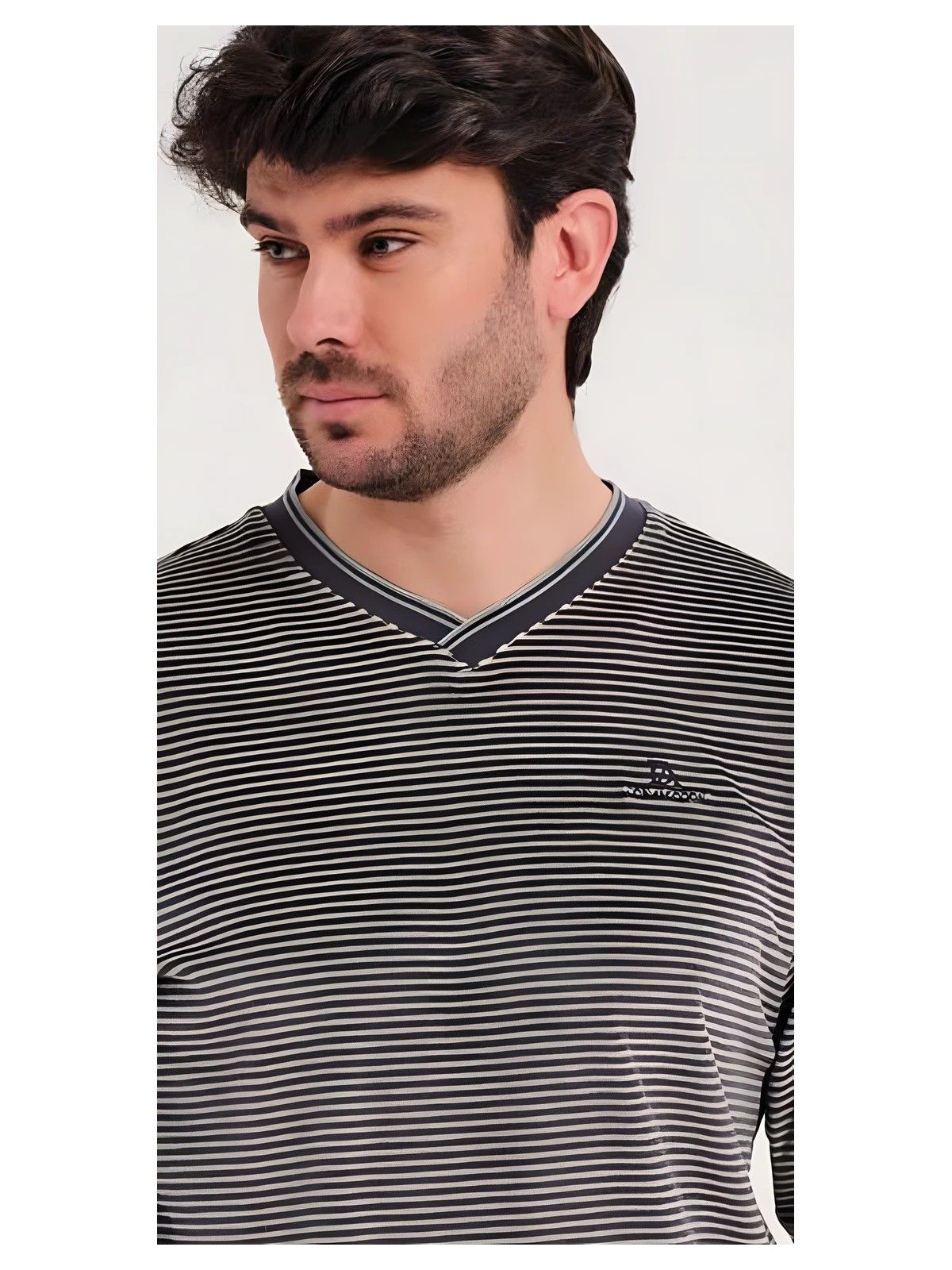 Da25w308 Pijama Velour Spandex Hombre Don Algodón Don Algodón - 2