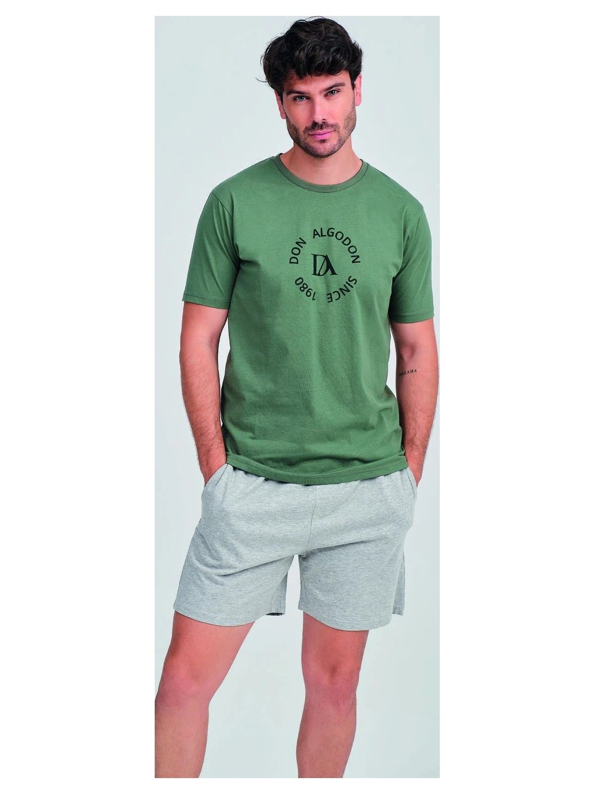 Pijama fresco hombre Pine Da26s312 Don Algodón - vista 2