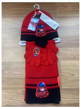 Set Gorro Bufanda Guantes Niña Lady Bug 780-621 New Import - 1