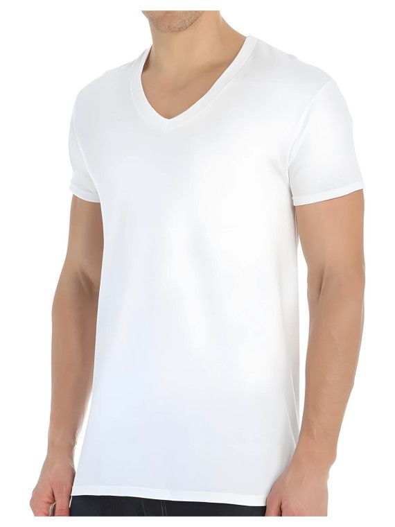 Camiseta cuello pico Marcha 071057 manga corta hombre