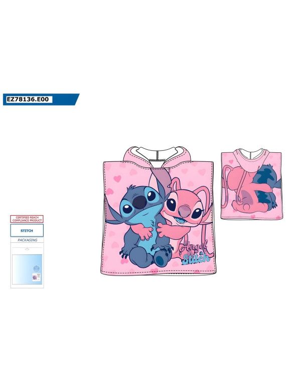 Poncho Playa Microfibra Lilo & Stitch Sun City Sun City - 2
