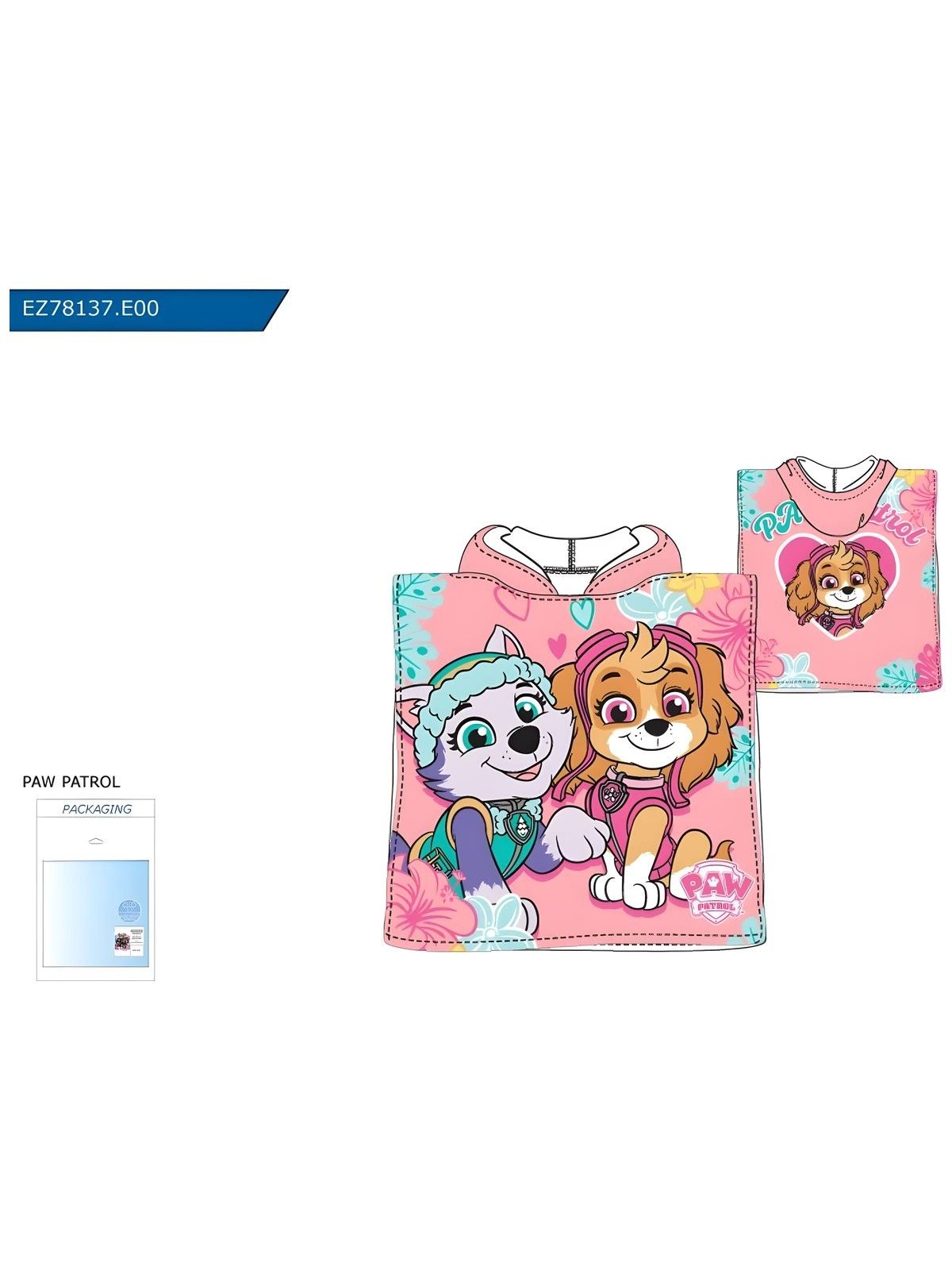 Poncho Playa Microfibra Paw Patrol Sun City Sun City - 2