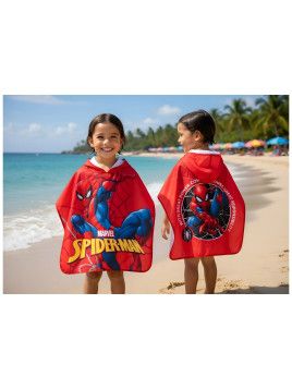 Poncho Playa Microfibra Spiderman Sun City Sun City - 1