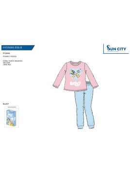Pijama Coralina Niña Bluey Sun City - 1