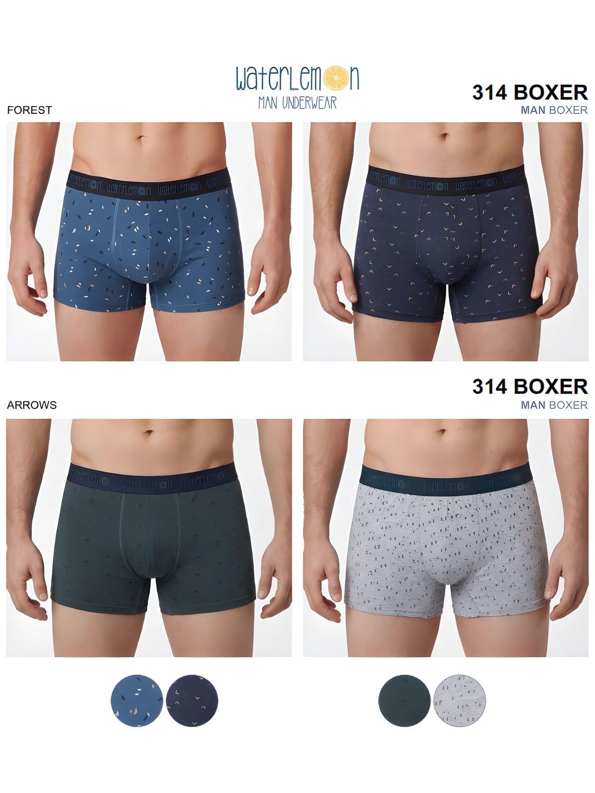 314 Boxer Pack de 2 Waterlemon Waterlemon - 2