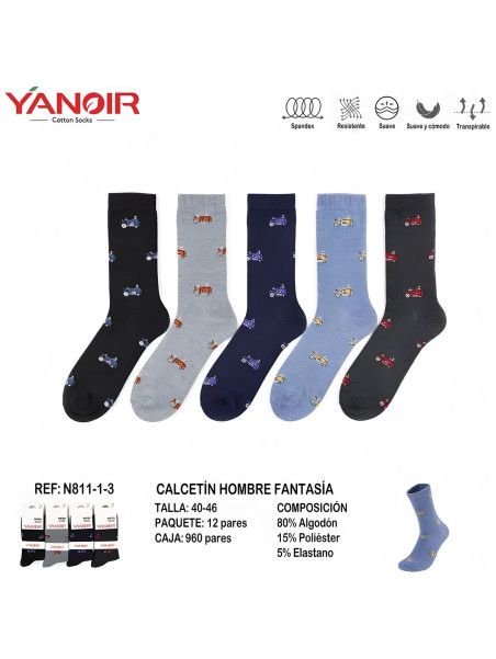 Calcetines fantasía hombre Yanoir N811