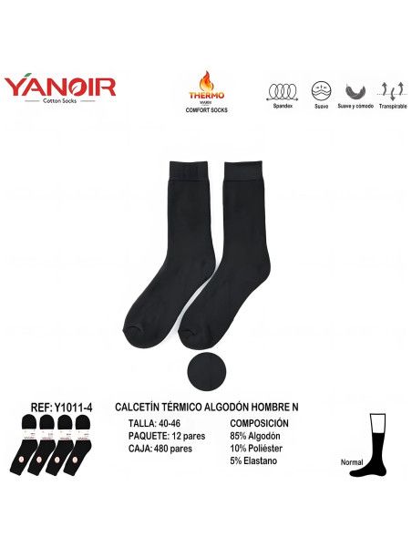 Calcetines Yanoir hombre colores 12, 13, 14 y negro