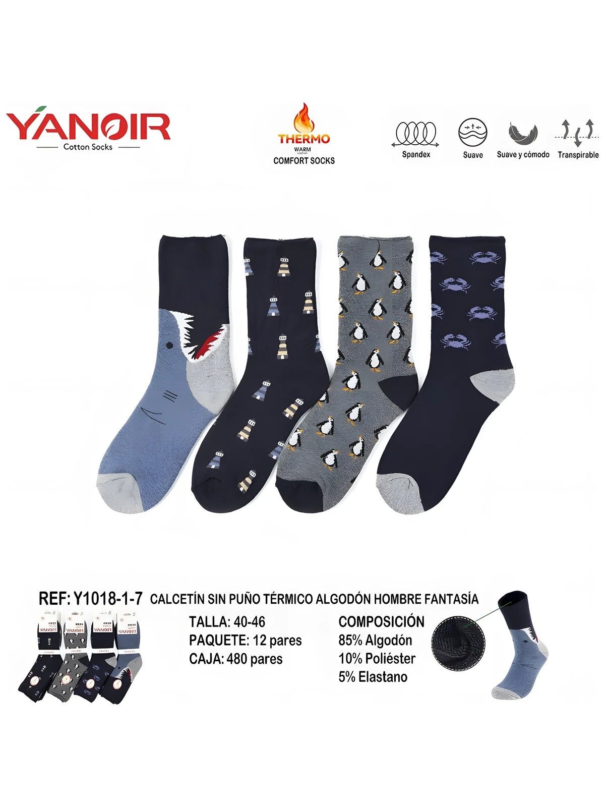 Calcetin Yanoir Rizo 1018 Cro sin Puño Yanoir - 4
