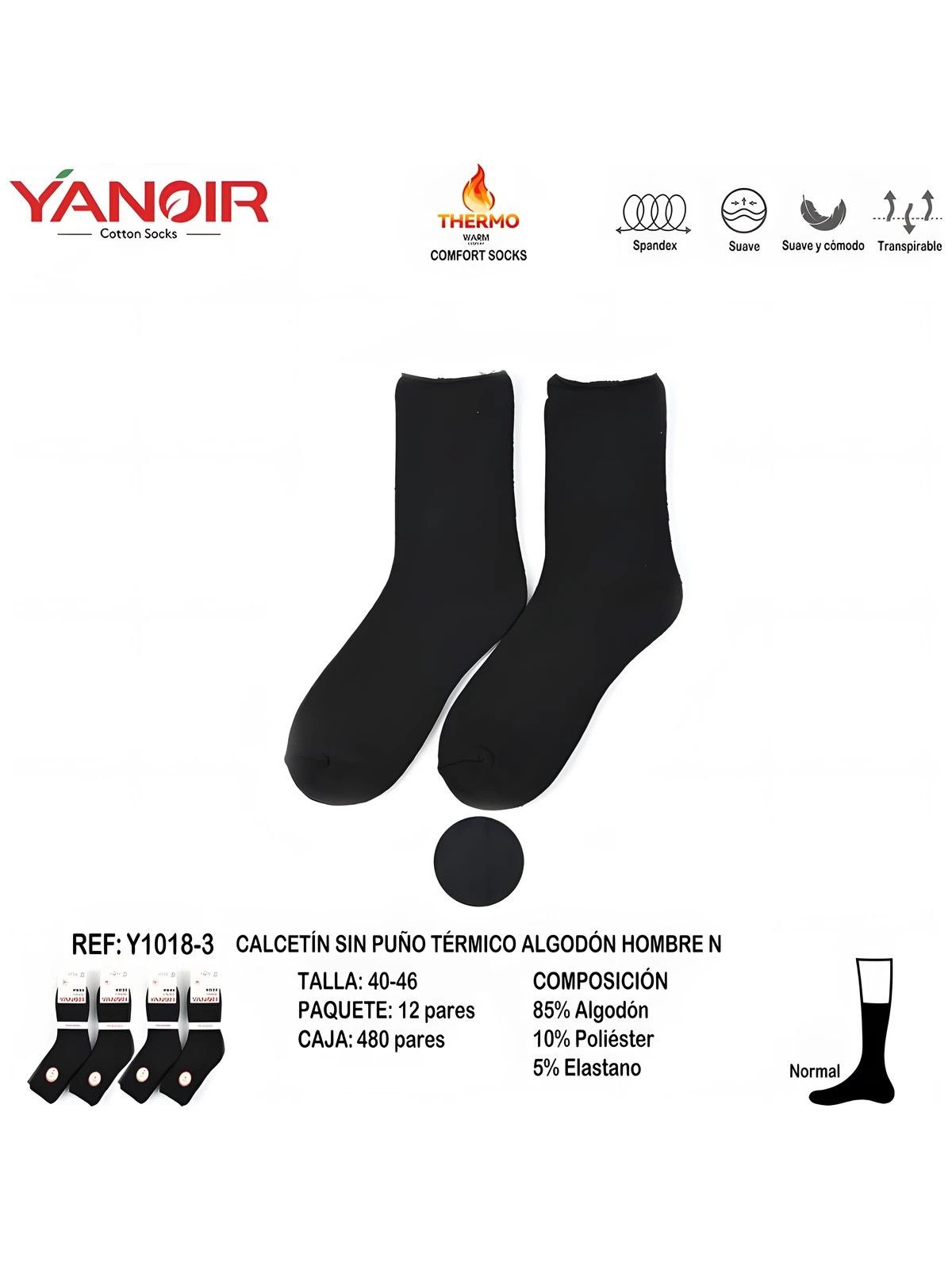 Calcetin Yanoir Rizo 1018 Cro sin Puño Yanoir - 10