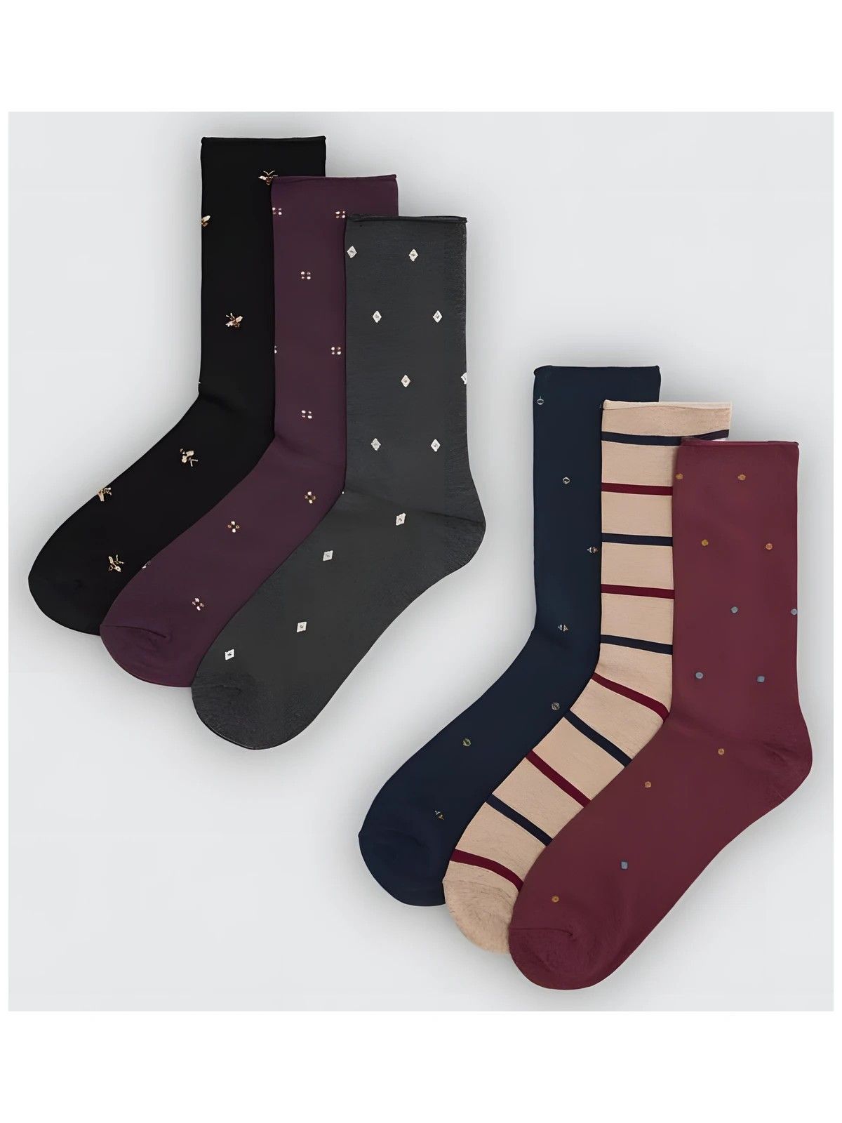 Calcetines Hombre sin Puño Pack de 3 Ysabel Mora 22110