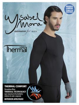 Camiseta térmica cuello redondo Ysabel Mora 70102 manga larga
