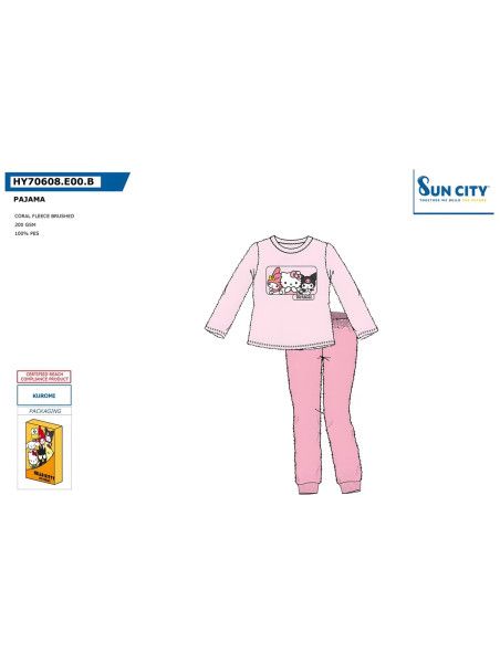Pijama Coralina Kuromi Sun City - vista 2
