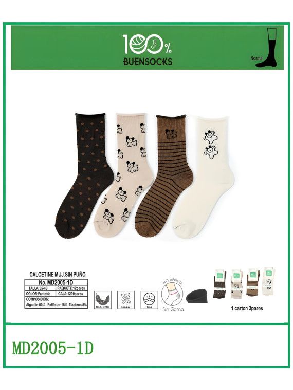Calcetin sin Puño Mujer 35-40 Buen Socks Buensocks - 2 Calcetin sin Puño Mujer 35-40 Buen Socks Buensocks - 2
