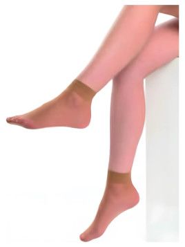 Calcetín tobillero lycra 17 deniers 2 pares 910 911 Don Algodón