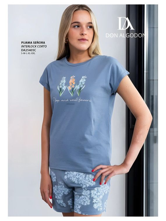 Pijama corto señora Don Algodón DA25405C - vista 2