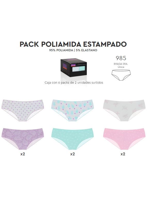 Pack bragas señora 985 Naiara, 2 unidades - vista 2