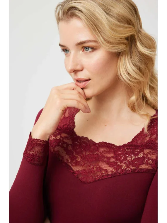 Camiseta Térmica Mujer Ysabel Mora - Encaje|El Cajón de Noe