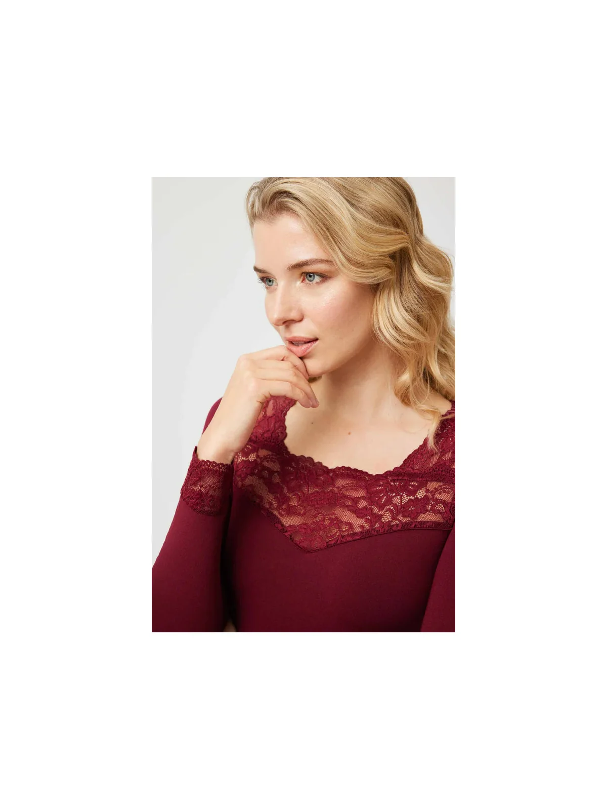 Camiseta Térmica Mujer Ysabel Mora - Encaje|El Cajón de Noe