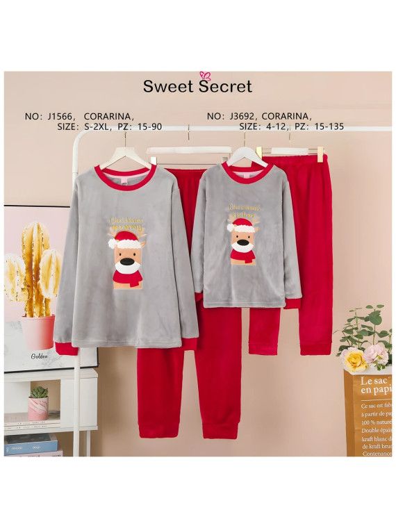 Pijama coralina mujer Sweet Secret J1566 - vista 2