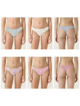 Tanga algodón elástico pack 3 Waterlemon 203