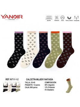 Calcetines mujer pack 12 Yanoir 711