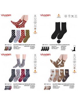 Calcetines rizo sin puño Yanoir Y1017 35-40 pack 12