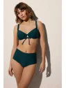 conjunto bikini braga alta Ysabel Mora verde botella