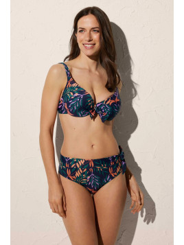 Conjunto Bikini Alto con Aro Estampado Tropical | Ysabel Mora BAÑADORES 2024 