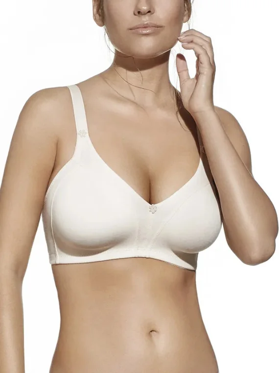 Sujetador Selene Blanca C-D-E-F – Algodón sin aros y sin relleno|El Cajón de Noe